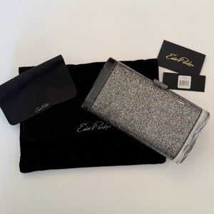 Edie Parker LARA Backlit glitter acrylic clutch
